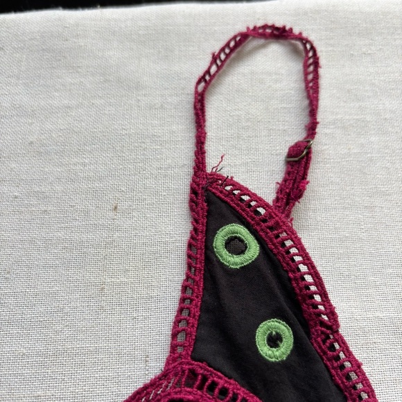 Anthropologie Butterfly Print Jumpsuit Balloon Leg Wide Leg Black S - Picture 8 of 13